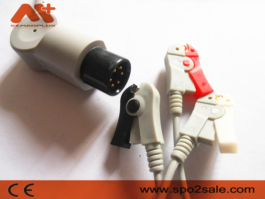 Szmedplus AAMI Kable i przewody EKG 6 Pin 3 Lead Ecg Cable TPU Klip AHA