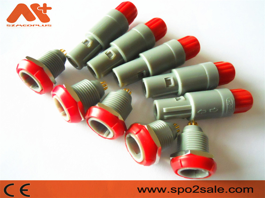 1P Pull Push 6 Pin Plastic Connector, Grey Shell, Red, Dual 60 Key dla aplikacji medycznej