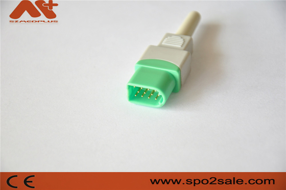 Złącze EKG 12Pin do monitora pacjenta Datascope akcesorium medyczne w kolorze zielonym