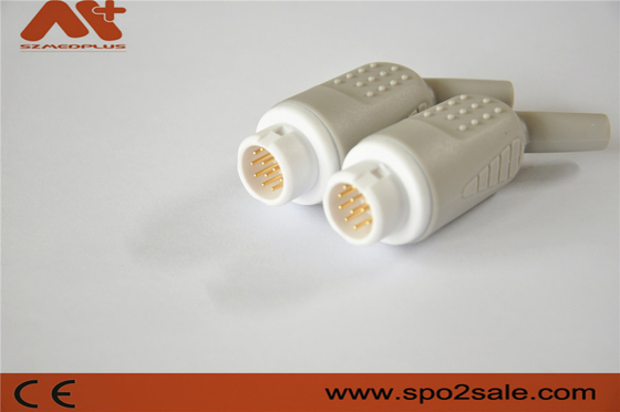 12pin łącznik EKG do monitora pacjenta Mindray/Newtech/HP, adapter nylonowy, złoto pokryte szpilki miedziane