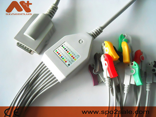 Kabel EKG kompatybilny z Burdick — 007725, AHA, klips