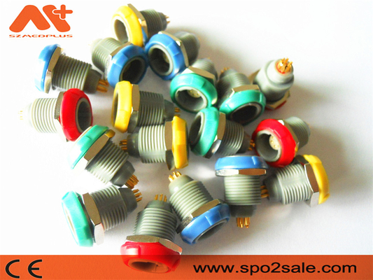 (G51M08-P04LJG0-0080) 1P pull push 4 pin pojedyncze nacięcie Plastikowe gniazdo, plastikowe, zielone