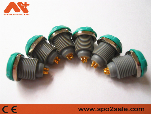 (G51M08-P04LJG0-0080) 1P pull push 4 pin pojedyncze nacięcie Plastikowe gniazdo, plastikowe, zielone