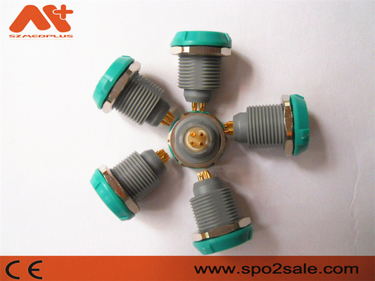 (G51M08-P04LJG0-0080) 1P pull push 4 pin pojedyncze nacięcie Plastikowe gniazdo, plastikowe, zielone