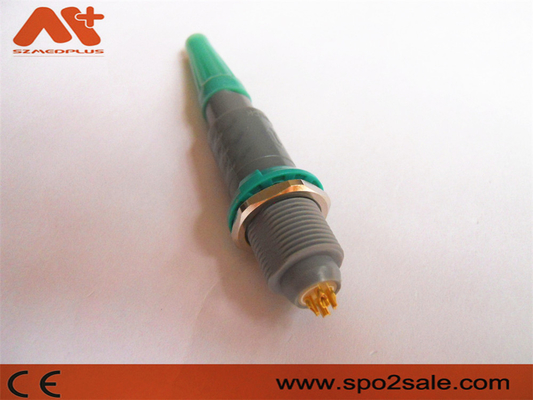 (G51M08-P04LJG0-0080) 1P pull push 4 pin pojedyncze nacięcie Plastikowe gniazdo, plastikowe, zielone