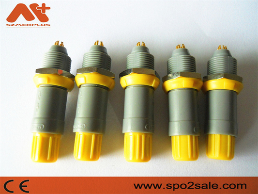 (G51MC7-P08LFD0-0040) 1P pull push 8-pinowe plastikowe gniazdo, szara obudowa, żółty, podwójny 60-klucz