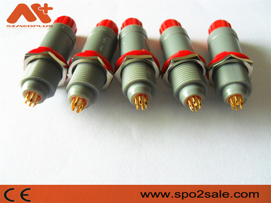 1P Pull Push 6 Pin Plastic Connector, Grey Shell, Red, Dual 60 Key dla aplikacji medycznej