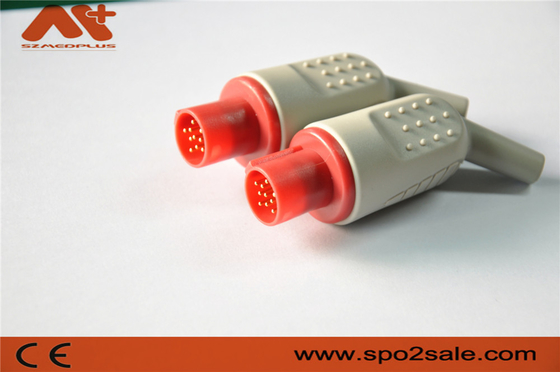 Złącze IBP kompatybilne z kablem adaptera Hellige IBP z 10-pinowym czerwonym kolorem