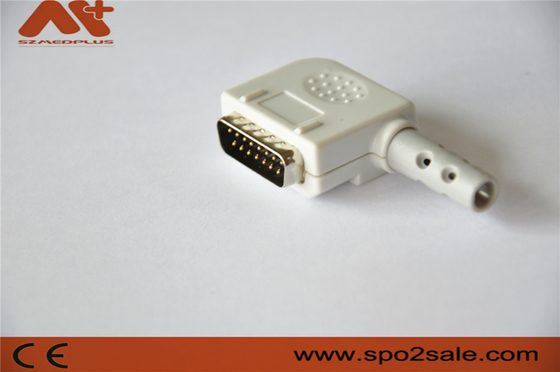 Kompatybilny ze złączem EKG Złącze Kanz D-Sub 15-stykowy 10-żyłowy kabel EKG w kolorze szarym