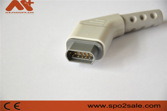 Kompatybilny z 16-pinowym złączem EKG Draeger wielostanowiskowy kabel EKG w kolorze szarym