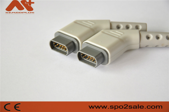Kompatybilny z 16-pinowym złączem EKG Draeger wielostanowiskowy kabel EKG w kolorze szarym