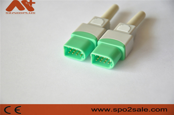 Złącze EKG 12Pin do monitora pacjenta Datascope akcesorium medyczne w kolorze zielonym