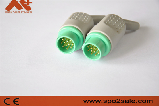 13 Pin EKG Connector for Mennen Monitor Medical Accessory z zielonym kolorem