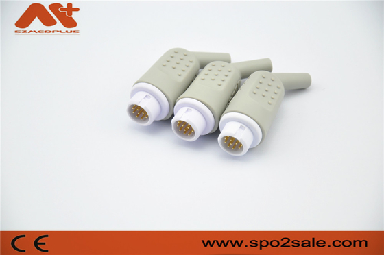 12pin łącznik EKG do monitora pacjenta Mindray/Newtech/HP, adapter nylonowy, złoto pokryte szpilki miedziane