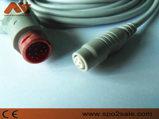 Kabel 3,5 m Philips do B.Braun IBP — M1634A Szary HP 12-pinowy