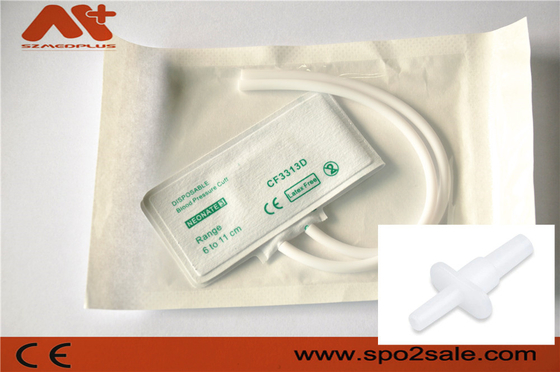 Jednorazowy mankiet do NIBP - 2523 noworodek 3 podwójna rurka 6 - 11 cm