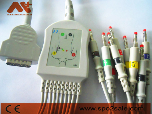 Kompatybilny z GE Healthcare kabel EKG z bezpośrednim połączeniem — 2104727-001