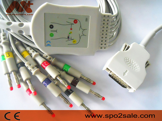 Bezpośrednio podłączany kabel EKG 9293-021-50 Mortara kabel ekg do ELI 100, ELI 200, ELI 50