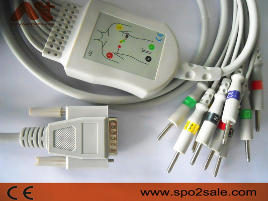 Kompatybilny z Nihon Kohden kabel EKG z bezpośrednim połączeniem - BA-903D