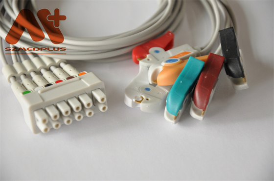 GE Marquette Holter Cable Przewód telemetryczny EKG 421932-001 6 Klips do odprowadzeń