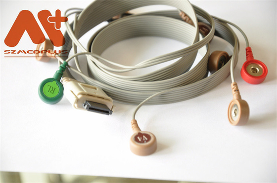 Kabel EKG AHA BI 10 odprowadzeń Holter zatrzaskowy H2111 Instrumenty biomedyczne
