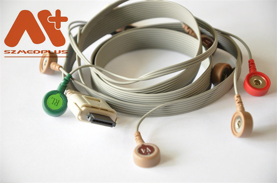 Kabel EKG AHA BI 10 odprowadzeń Holter zatrzaskowy H2111 Instrumenty biomedyczne