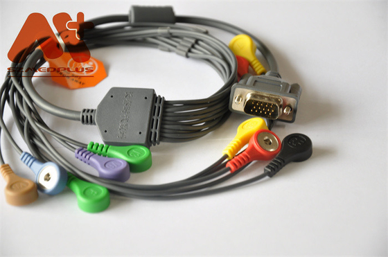 Rejestrator holterowski CE DMS 300-3A Kabel EKG AHA 10-przewodowa wtyczka zatrzaskowa
