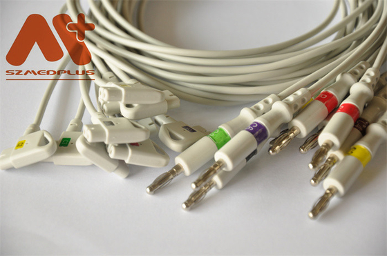 Kompatybilny z Philips kabel EKG 10 odprowadzeń CFS 989803129161 do bananów 4.0