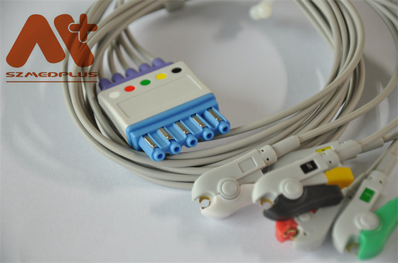 Pulsoksymetr Philips M1968A Zacisk AHA Kabel EKG 5 odprowadzeń 3 stopy