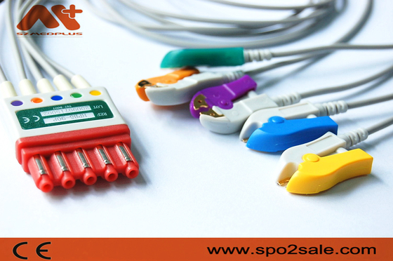 Kable do monitora kardiologicznego Philips 5 Klips V2-V6 M1976A CFS