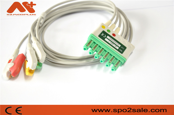 Kabel pacjenta EKG kompatybilny z Draeger MS16231 Kabel z 3 odprowadzeniami EKG