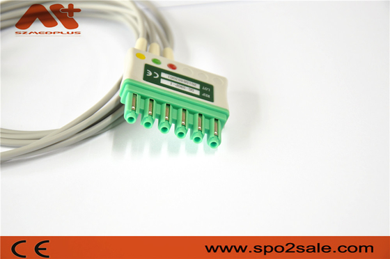 Kabel pacjenta EKG kompatybilny z Draeger MS16231 Kabel z 3 odprowadzeniami EKG