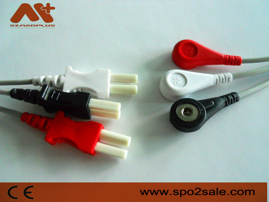 Przewody EKG zgodne z 3 odprowadzeniami firmy Spacelabs - 700-0007-00