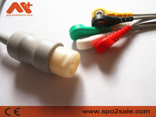 Kompatybilny z 5-odprowadzeniowym kablem EKG Snap Direct-Connect firmy Philips — M1736A