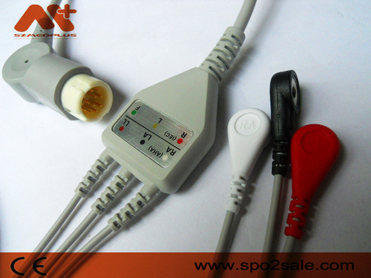 Jednoczęściowy przewód EKG pacjenta zgodny z 3 odprowadzeniami firmy Philips — M1972A