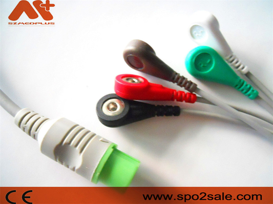Fukuda Denshi kompatybilny 5 odprowadzeniowy kabel EKG z bezpośrednim podłączeniem do Dynascope DS-5100, DS-5100E, DS-5300W, DS-5400, DS-7001