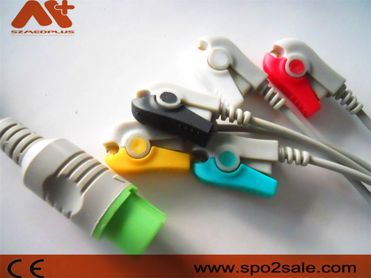 Fukuda Denshi kompatybilny kabel EKG z 5 zaciskami bezpośrednio podłączonymi do Dynascope DS-5100, DS-5100E, DS-5300W, DS-5400, DS-7001