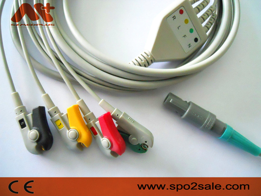 Kompatybilny kabel EKG z bezpośrednim podłączeniem Petas 165R, 260R, 300, K-250, KMA160R