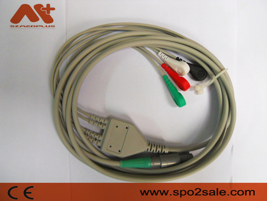 Petas 165R, 260R, 300, K-250, KMA160R Kompatybilny 4-odprowadzeniowy kabel EKG z bezpośrednim podłączeniem