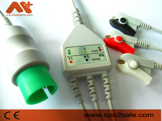 TPU Spacelabs Ecg Cable Ultraview 3 Lead Clip Kabel EKG 17-pinowy