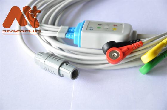 Kabel EKG 4-odprowadzeniowy z bezpośrednim podłączeniem do EKG Primedic DM 10, zgodny z DM 30