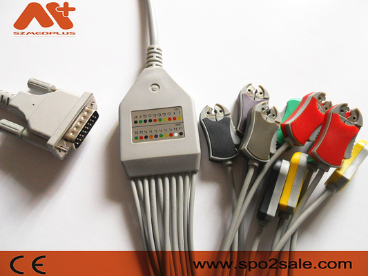 Kabel Aspel AsCARD EKG 3 Serie Banana 4.0 Din 3.0 Koniec pacjenta