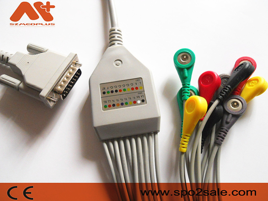 Kabel Aspel AsCARD EKG 3 Serie Banana 4.0 Din 3.0 Koniec pacjenta
