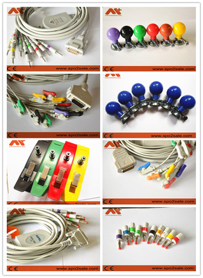 medyczny przewód elektrody TPU do elektrokardiografu Mindray R12
