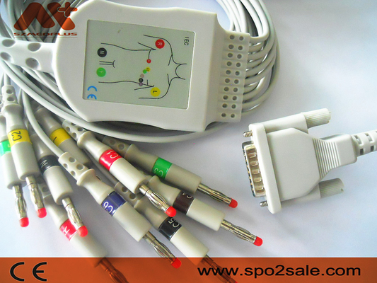 Nieodłączalny kabel pacjenta eCG Do elektrokardiografu Mindray R12