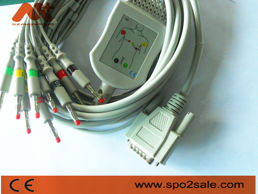 Cardionics 10 Ołów Kabel EKG Do Cardionics Kardio Touch / Cardio Plug EKG Maszyna