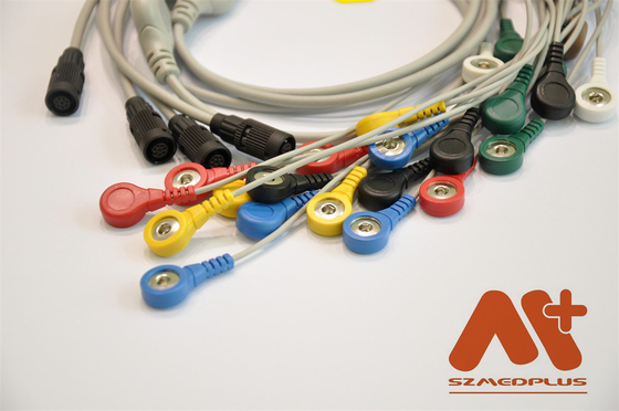 Kompatybilny Valenta Mn-08 7 ołowiu Holter EKG kabel