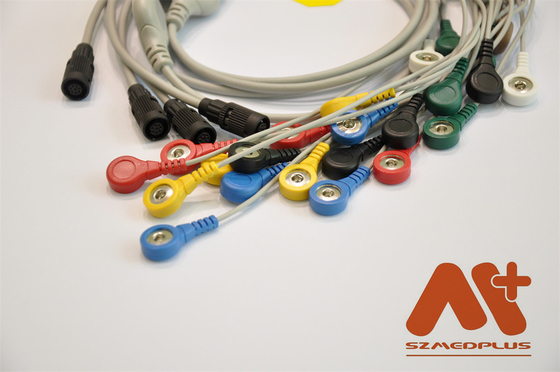 Kompatybilny Valenta Mn-08 7 ołowiu Holter EKG kabel